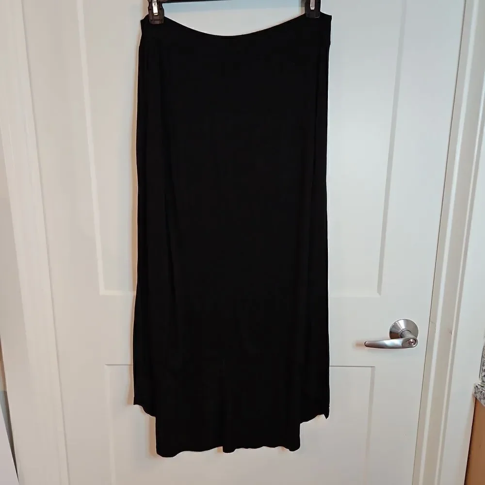 🌹Black lightweight high low skirt sz 1X